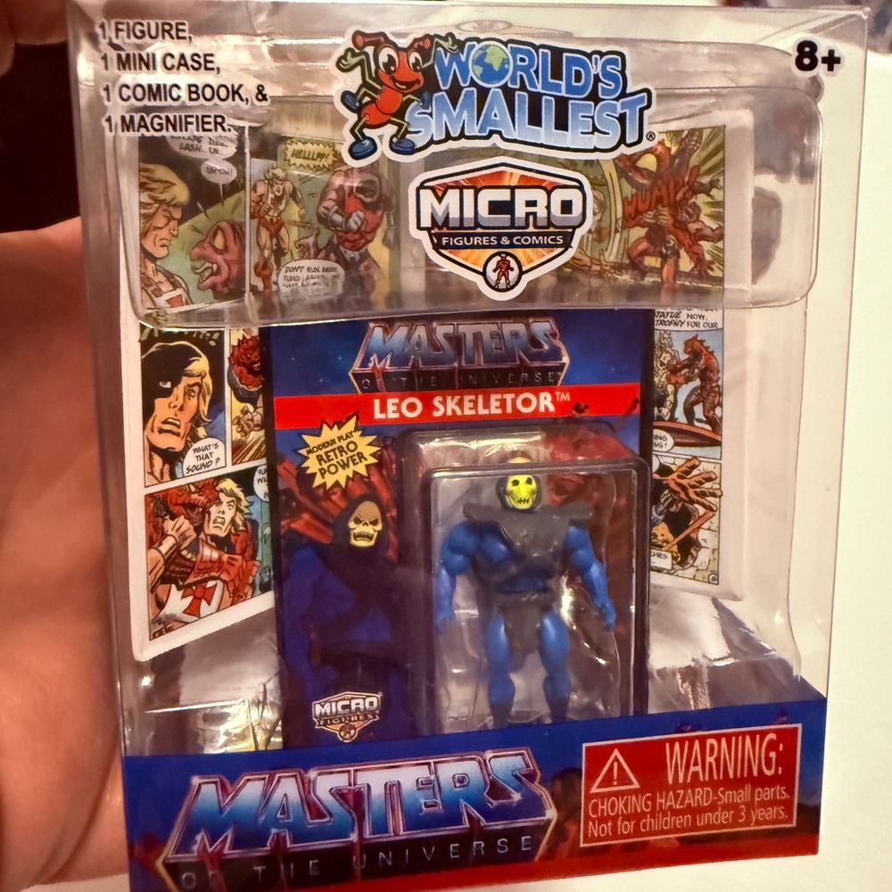 Super Impulse MOTU Leo Skeletor Kids OS Blue New World's Smallest Micro Figure